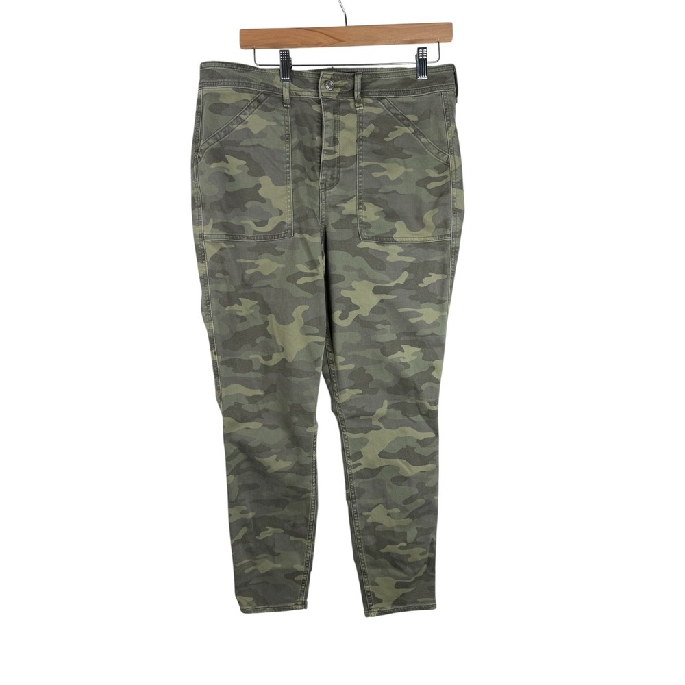 GAP Camo Print High Rise Pants size‎ 14/32 Green